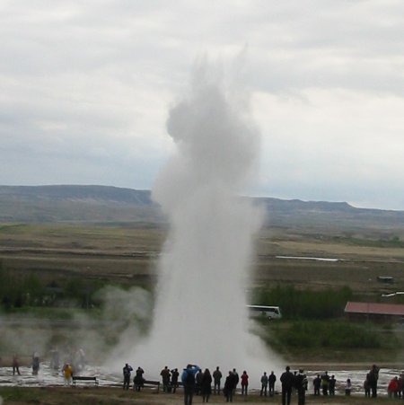 Strokkur erupting